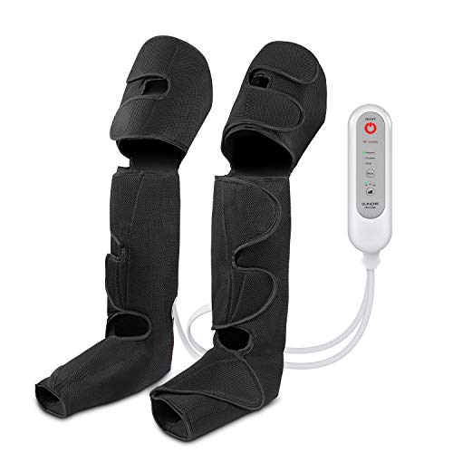QUINEAR beine massagegerät oberschenkel Massage-Gerät für Füße lymphdrainage gerät wadenmassagegerät elektrisch zur Linderung Krampfadern & Wadenschmerzen mit 3 Modi 3 Intensitäten